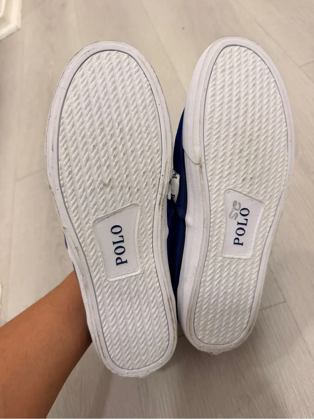 Polo‎ Ralph Lauren Thornton Blue Canvas Sneakers Casual Shoes Women’s 7.5D